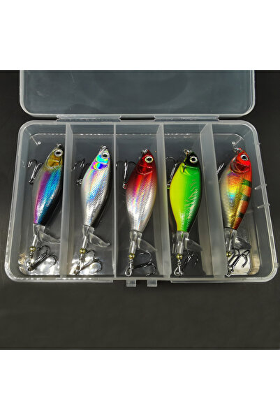 Choice 461-5 قطع مزيج مع صندوق 1 قطعة/5 قطع طُعم صيد السمك على سطح الماء، طُع...