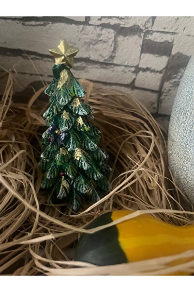 Çam Ağacı Minyatür,Polyester,Yeni Yıl Süsleri,Noel Konsepti,Hediyelik Eşya
