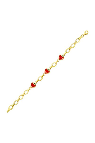 Koçak 14 Ayar Çilek Figürlü Altın Bebek Bileklik
