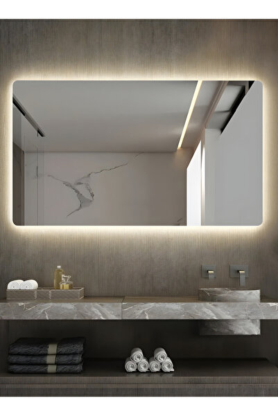 Taimi Wall Mirror 120x80cm-Elegant Design Mirror with 3-Light Levels,Makeup Mirror Dressing Room,Enterway