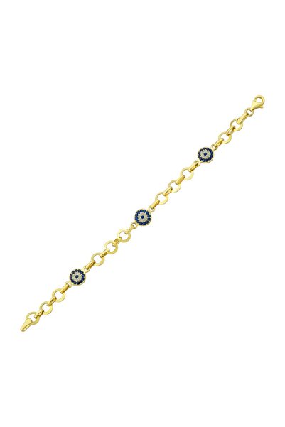 Koçak 14 Ayar Nazar Boncuk Figürlü Altın Bebek Bileklik