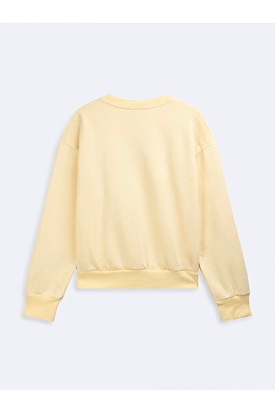 Ltb Μακρυμάνικο μπλουζάκι με λαιμόκοψη με τύπωμα κρεμ