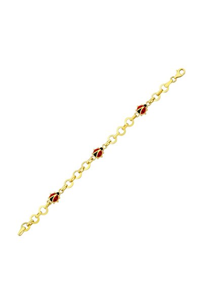 Koçak 14 Ayar Uğur Böceği Figürlü Altın Bebek Bileklik