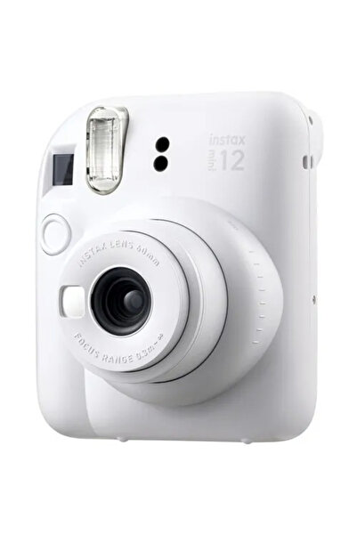 Fujifilm Instax Mini 12 Instant Camera White - Christmas Set (10 films, card, clock)