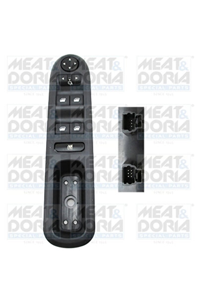 MEATDORIA Comutator Macara Geam Fata Stanga Peugeot 407