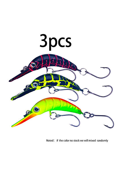 Choice طُعم صيد سمك السلمون المرقط الصغير المتذبذب MI159-134 HENGJIA، 5.2 سم، 2.6 جم، كرنك اصطناعي H