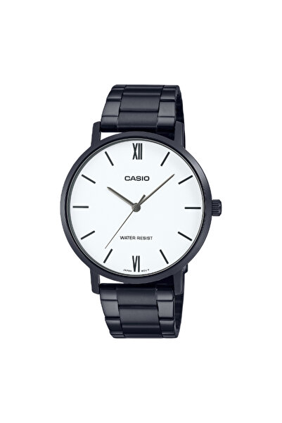 Casio Men's Analog White Dial Watch - MTP-VT01B-7BUDF
