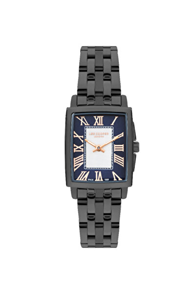 Lee Cooper ساعة نسائية تناظرية بمينا فضي - LC07940.090