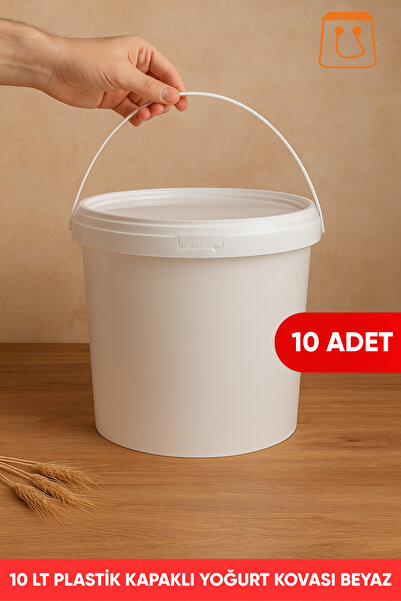 Öztürk ambalaj 20 Litre Plastik Kapaklı Sızdırmaz Kova Hobi Gıda Boya Yoğurt ...
