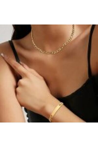 OEM lanțișor și brățară placate cu aur 14K – eleganță Figaro în simplitate și strălucire