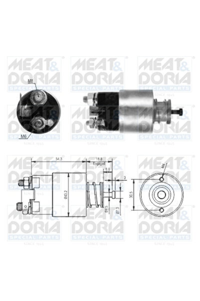 MEATDORIA Electromotor solenoid Hyundai Accent 2/Accent 3/Getz Kia Rio 1 Limu...