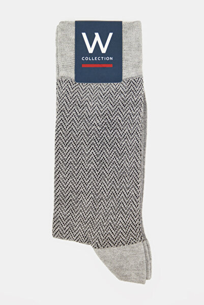W Collection Gray Cotton/Bamboo Socks