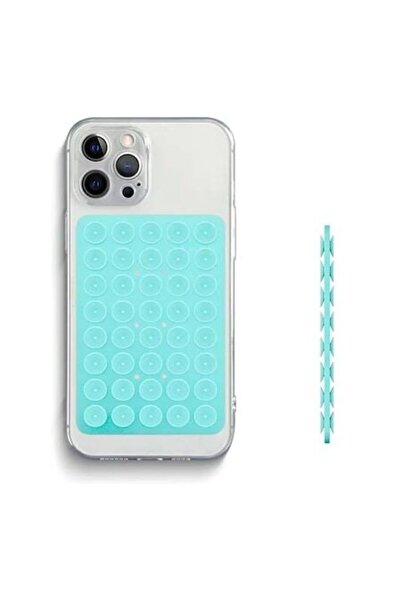 OEM Suport de telefon cu ventuză din silicon pentru gresie/sticlă — Albastru deschis (pentru clipuri TikTok/Instagram)