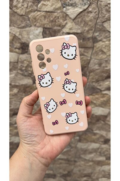Vip Case Samsung Galaxy A32 Uyumlu Hello Kity Silikon Darbe Emici Klasik Korumalı Rubber Kılıf