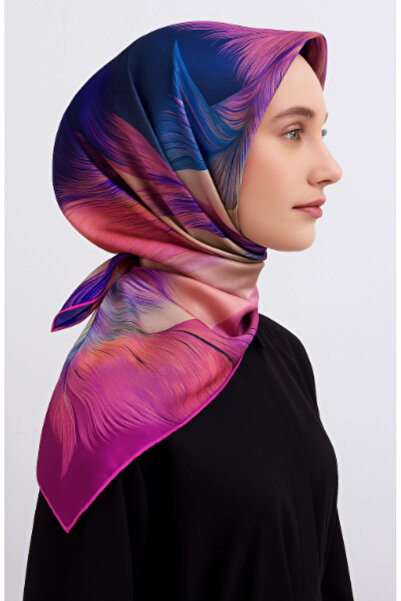 Vissona Μεταξωτό μαντήλι Tivil 51130 Μωβ Μοτίβο Μαργαριταρένιο