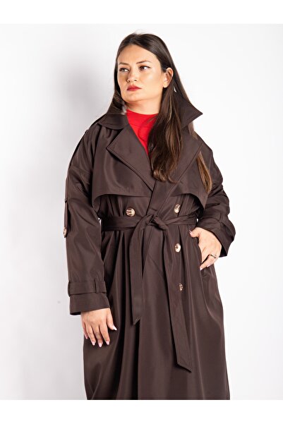 Bedrinxxl Büyük Beden Trench