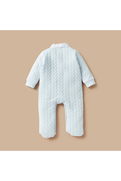 giggles Quilted Sleepsuit with Long Sleeves