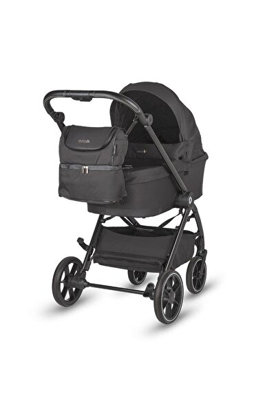 Coccolle Modular 3in1 stroller Serry Jet black with iSize Knox Black car seat