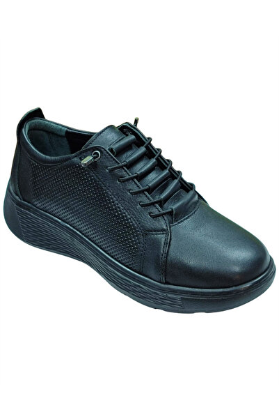 BE FAST ONE 2370 Women's Black (36-40) Leather Casual Sports Shoes