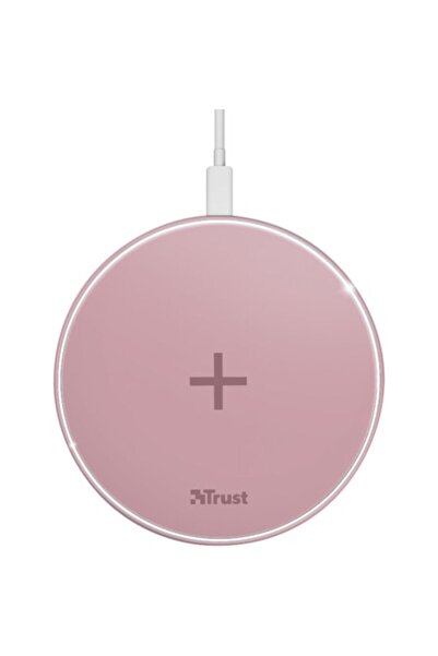 Trust QYLO wireless charger, fast charging, pink