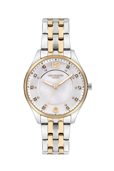 Lee Cooper ساعة نسائية أنالوج بمينا أبيض - LC07832.220