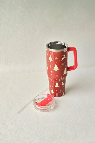 Karaca New Year Yılbaşı Forstar Pipetli Çelik Termos 1200 ml