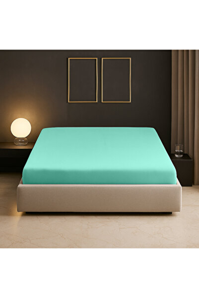 Sabia 100% Cotton 62 Thread Count (155 Tc) 150X200Cm +37Cm Height Double Size Fitted Sheet