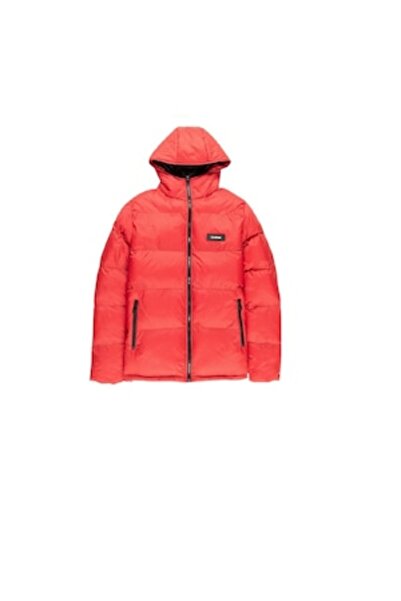 unbranded Men's quilted jacket, red, size S