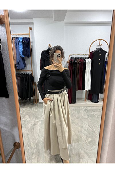 Erge boutique CEPLİ PİLİSELİ ETEK