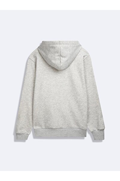 Ltb Світшот з довгими рукавами та капюшоном, сірий