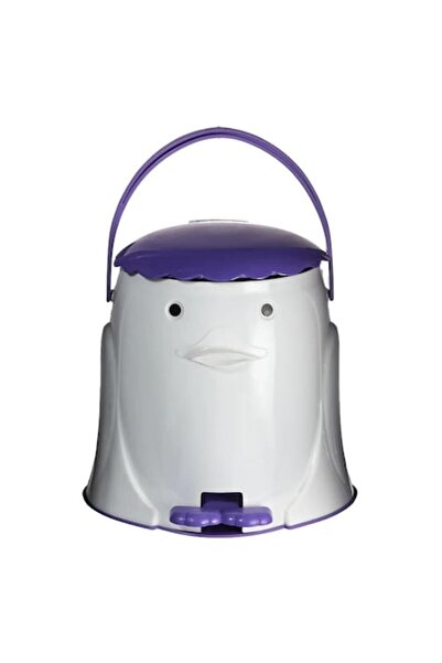 OEM 12L Pedal Trash Bin, Silver, Removable Inner Bucket