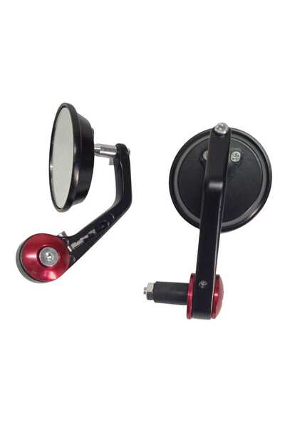 RKS GİDON AYNASI YUVARLak kırmızı elektirkli bisiklet için