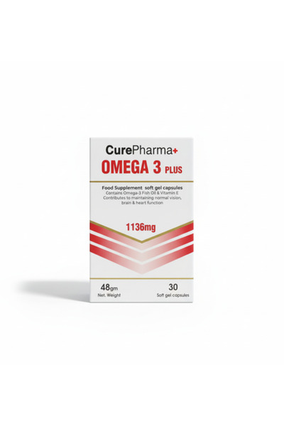 cure p. Cure Pharma+ Omega 3 Plus 1136 mg 30 Capsules