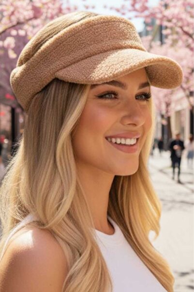 Trenderrs Women's Furry Soft Visor Hat