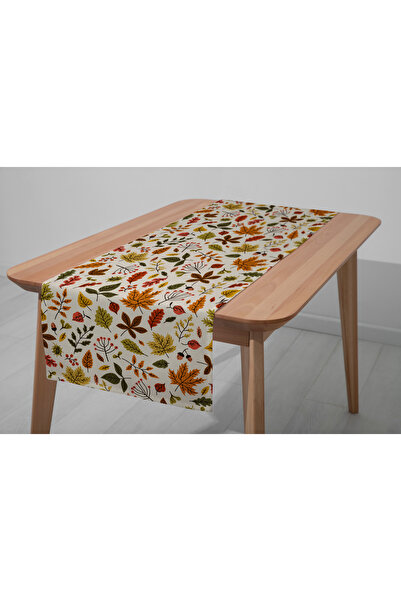 Filamente Digital Printed Runner - Leaf / Autumn / Pumpkin Patterned - 140X40 cm