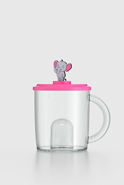 Renga Joy Elephant Figured 250 ml Tritan Cup with Handle 222053 Pink