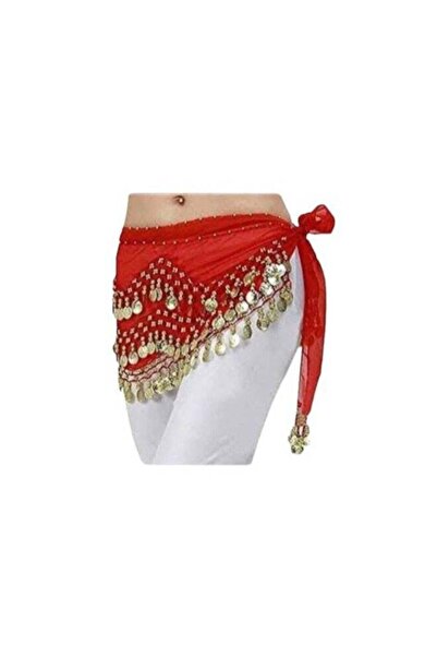 Generic Coin-Decorated Belly Dance Scarf Waist Wrap – Lightweight & Adjustable