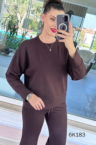 İnce Topuk Modal Casual 2-Piece Set 6K183