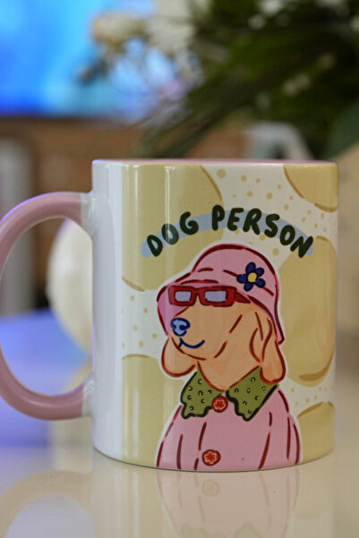 Hello Melody Design Dog Person Mug – Original Design Digital Printing Porcelain Mug for Dog Lovers 9.5X8 cm