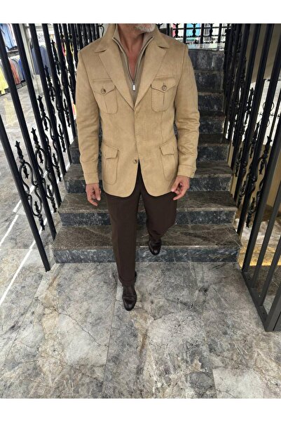 Fc Plus SAFARİ 4 CEP PREMİUM SÜET CEKET