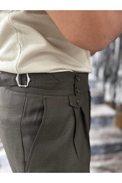 Fc Plus ÇİFT PİLELİ APOLETLİ YÜNLÜ PANTOLON