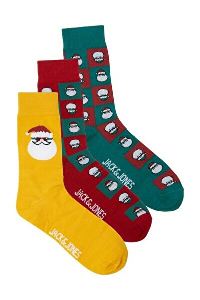 Jack & Jones Мъжки чорапи Jack Jones Square Santa Claus, 3 чифта, 12246143