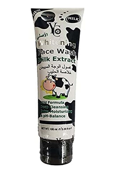 YC غسول تبييض الوجه بالحليب 100 مل
