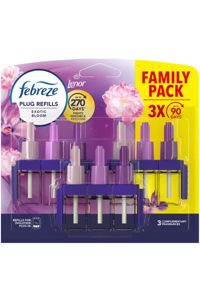 Febreze Rezerva Odorizant camera 3Volution Exotic Bloom, 3x20ml
