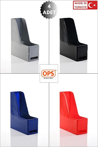 Ops منظم ملفات بلاستيكي MG 101 مكون من 4 قطع بحجم A4 قابل للفك والتركيب لتنظي...