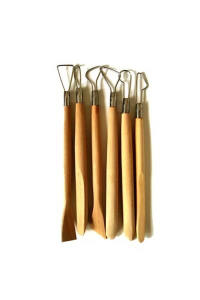ATELIER Set de 6 raclete de sculptat și instrumente de netezire pentru modelare