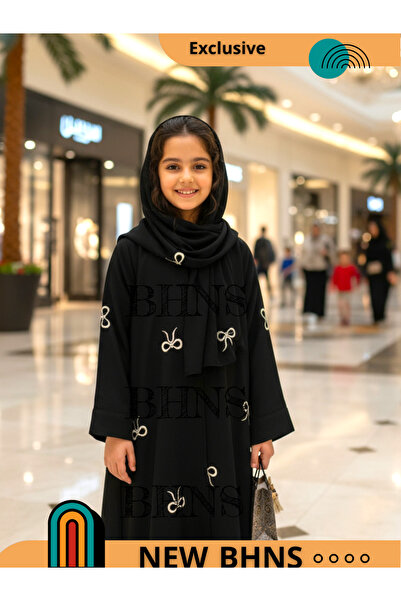 BHNS عباية بنات اسود اطفال ملابس للبنات هدايا بنات صغار بناتي جلابية هدية لبس...