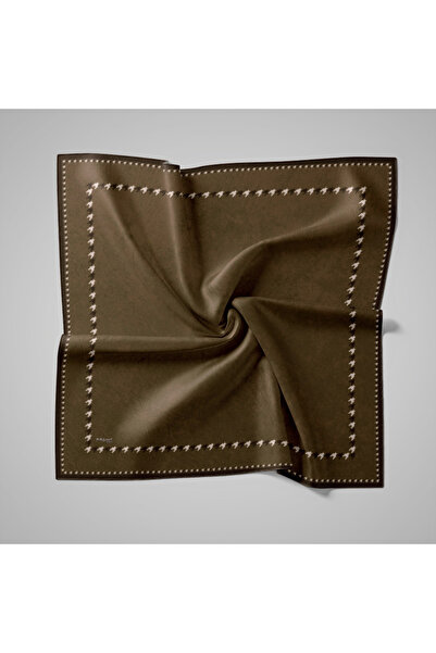 PİRAMİT Naturel Eşarp | Kaz Ayağı Çerçeve