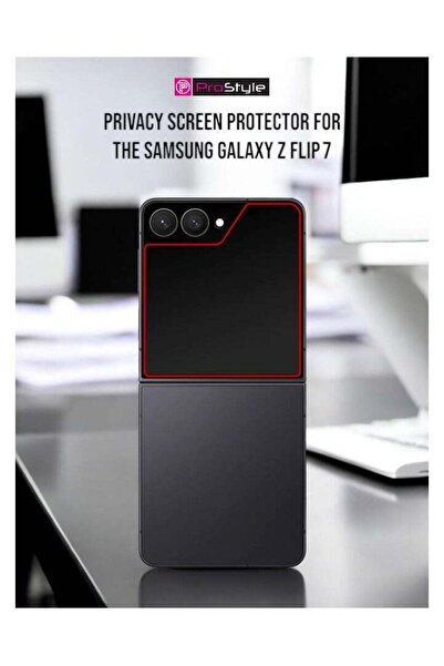 Prostyle واقي شاشة من الزجاج المقوى للخصوصية لهاتف Samsung Galaxy Z Flip 7 - ...