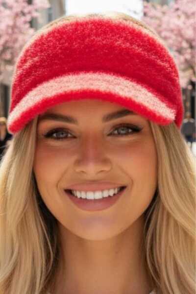 Trenderrs Women's Furry Soft Visor Hat